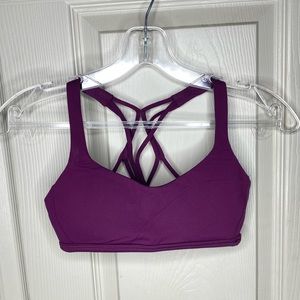 Lululemon Strappy Sports Bra Purple w/Cup Padding